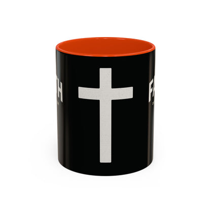 "Faith Overcomes Fear", Colorful Mugs (11oz, 15oz)