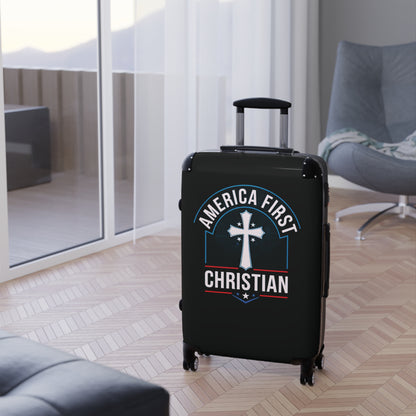 "America First - Christian" #02 Suitcases (Pitch Black)