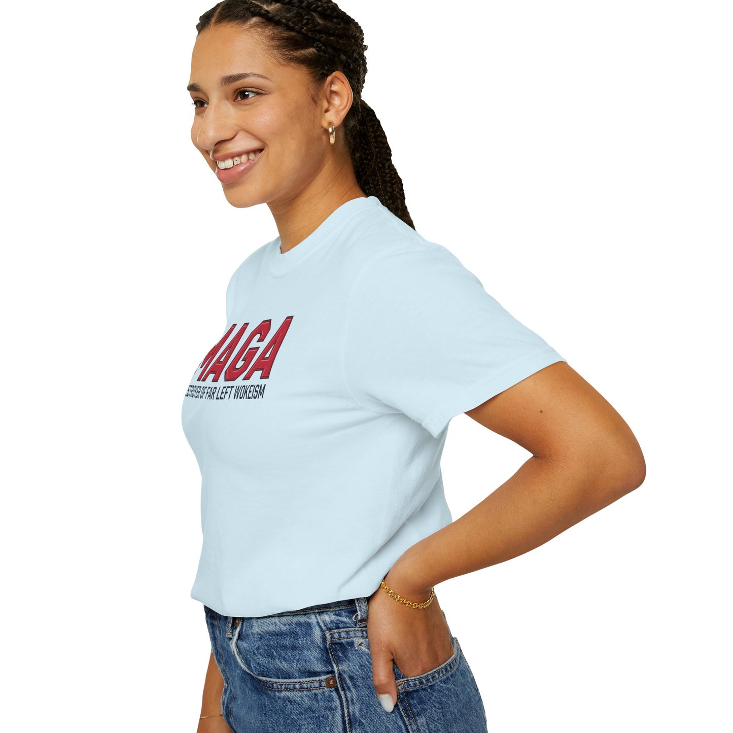 "MAGA - Destroyer of Far Left Wokeism", Unisex T-shirt