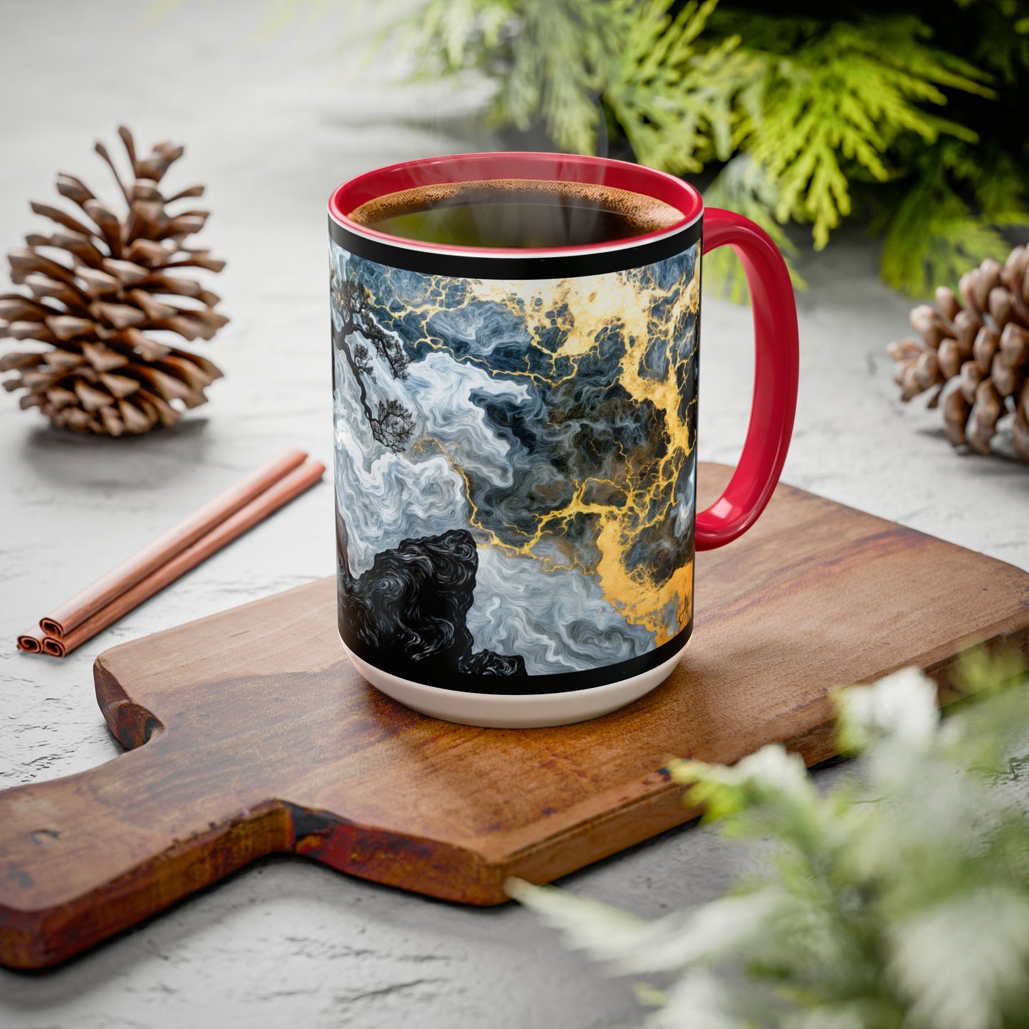 "An Crann Naomh (Gaelic) - The Sacred Tree (English)", Colorful Mugs (11oz & 15oz)