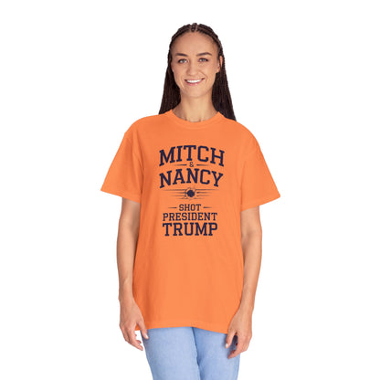 "Mitch & Nancy Shot President Trump", Unisex T-shirt