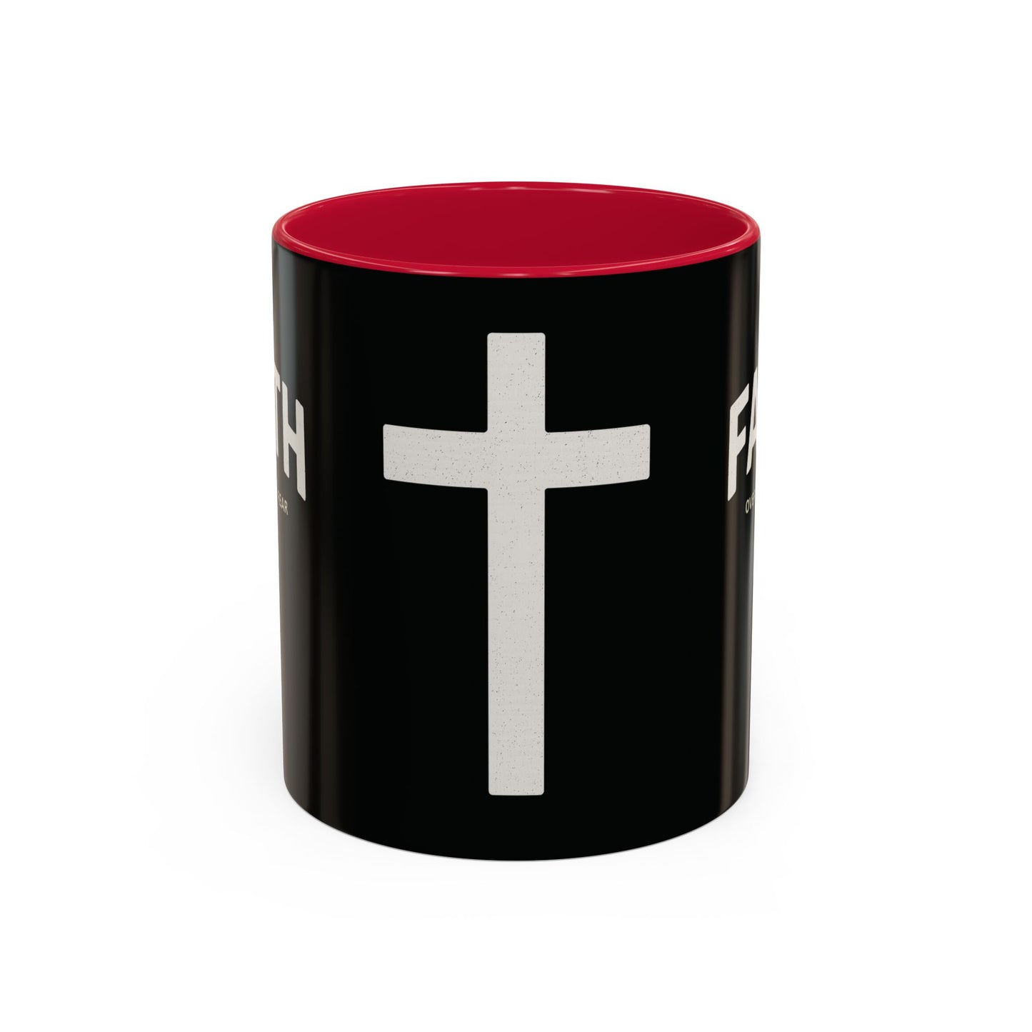 "Faith Overcomes Fear", Colorful Mugs (11oz, 15oz)