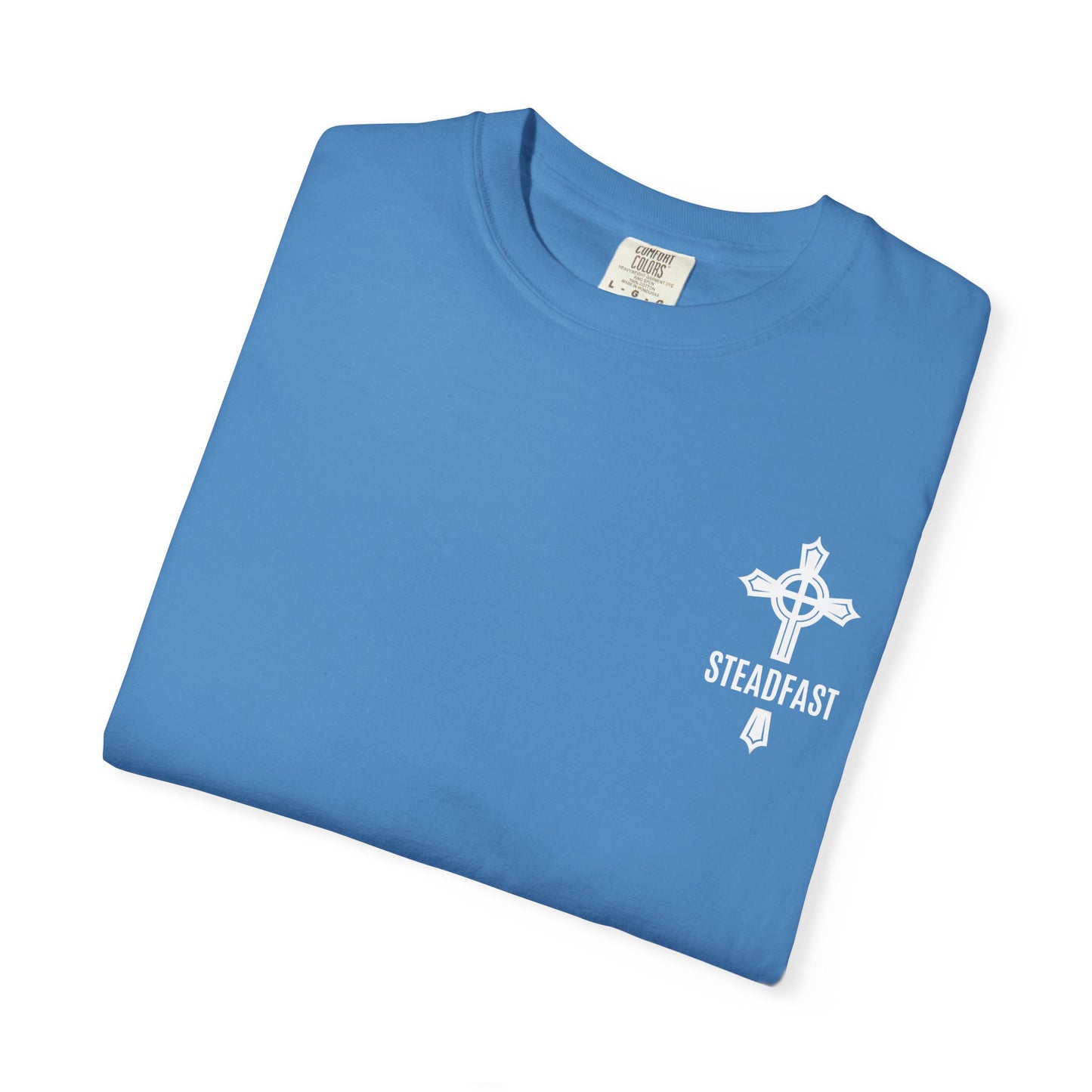 "Steadfast Cross in White", Unisex T-shirt