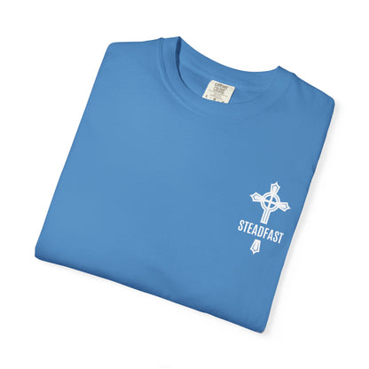 "Steadfast Cross in White", Unisex T-shirt