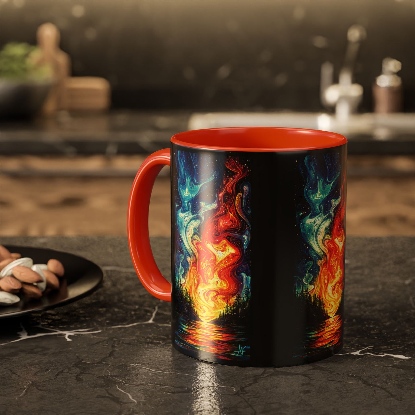 "Naomh Solus (Gaelic) - Sacred Light (English)", Colorful Mugs (11oz, 15oz)