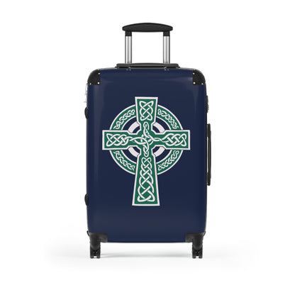 "A Simple Gaelic High Cross", Suitcases (Dark Blue)