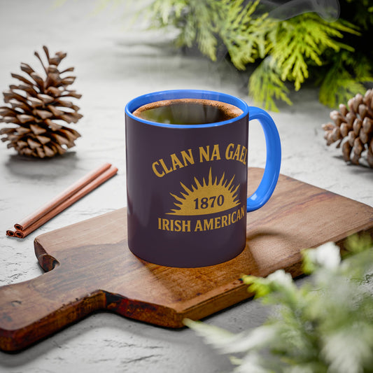 "Clan na Gael - Irish American", Colorful Mugs (11oz, 15oz) (Purple Verbena)