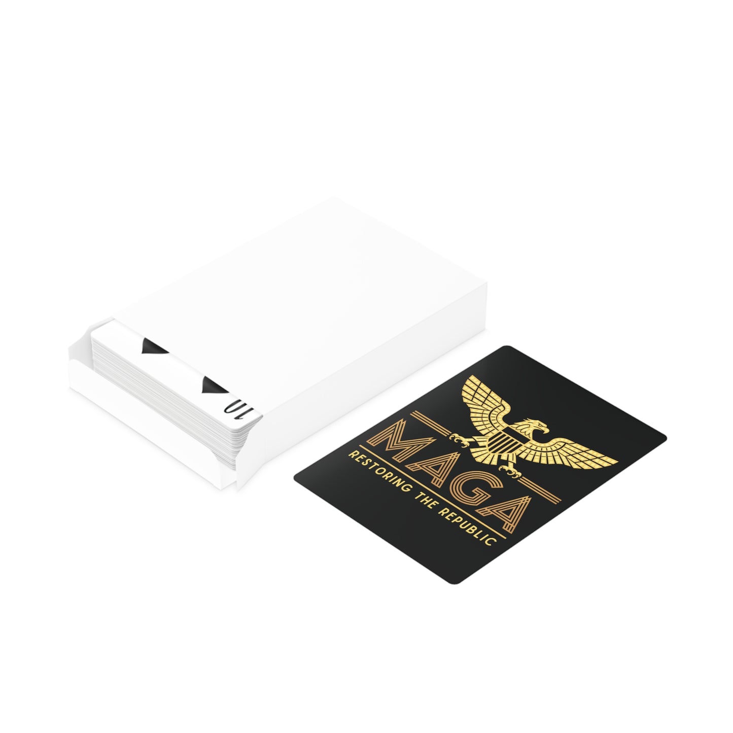 "MAGA - Restoring the Republic", Political Playing Cards (Void Black)