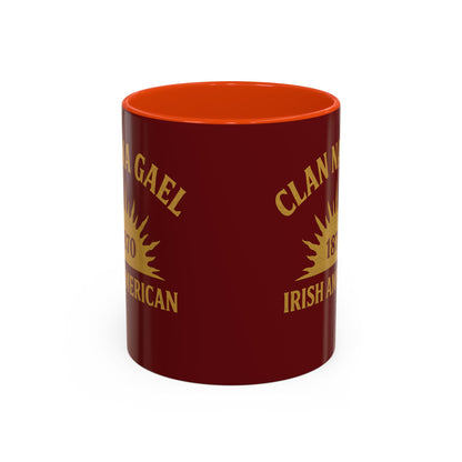 "Clan na Gael - Irish American", Colorful Mugs (11oz, 15oz) (Palladius Red)