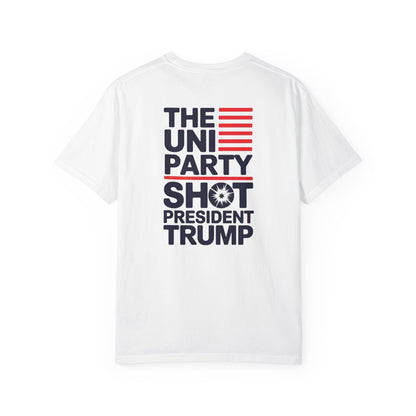 "The Uniparty Shot President Trump" #01, Unisex T-shirt