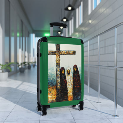 "At-the-Foot of the Cross - John 19:25", Suitcases (Dark Green)