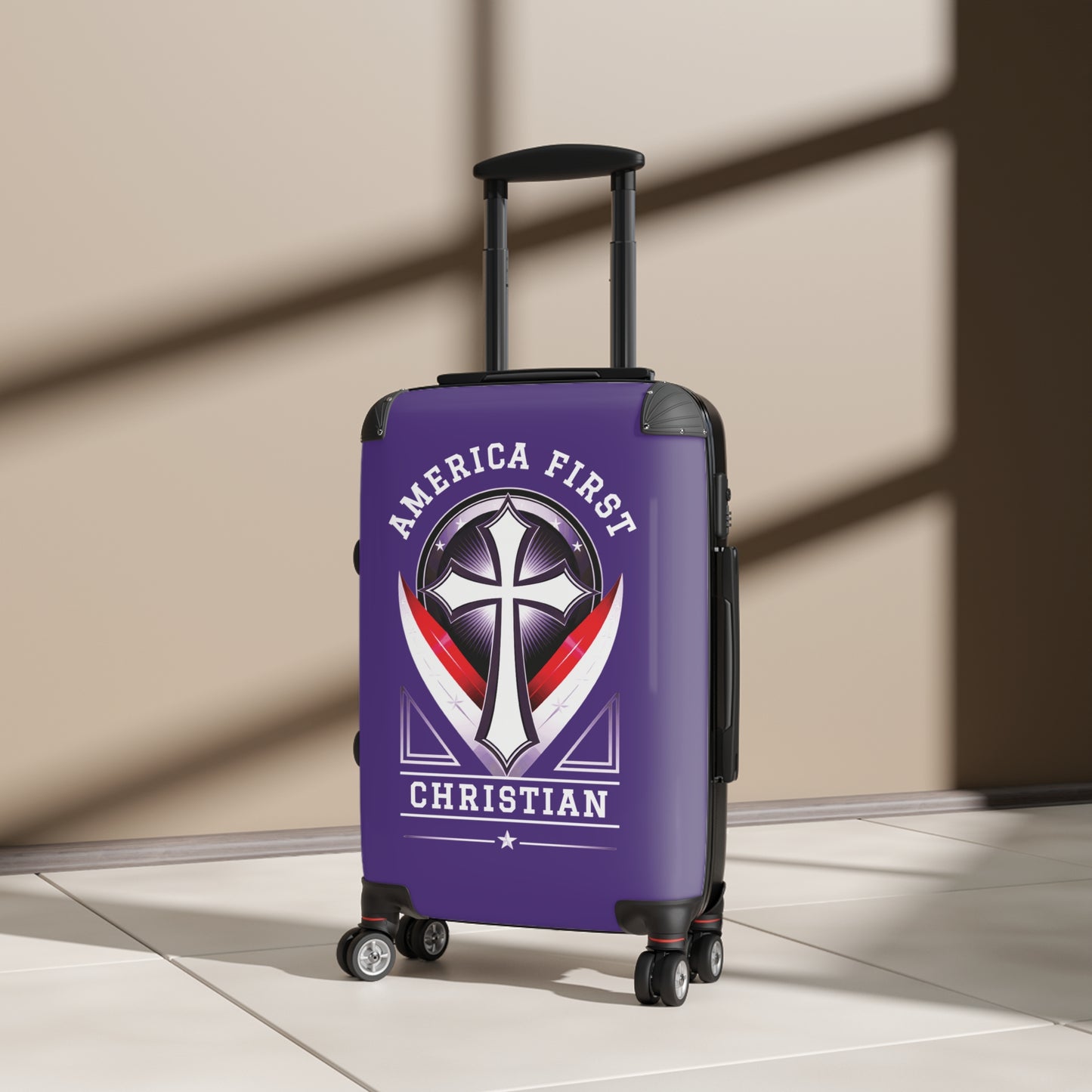 "America First - Christian" #03 Suitcases (Purple)