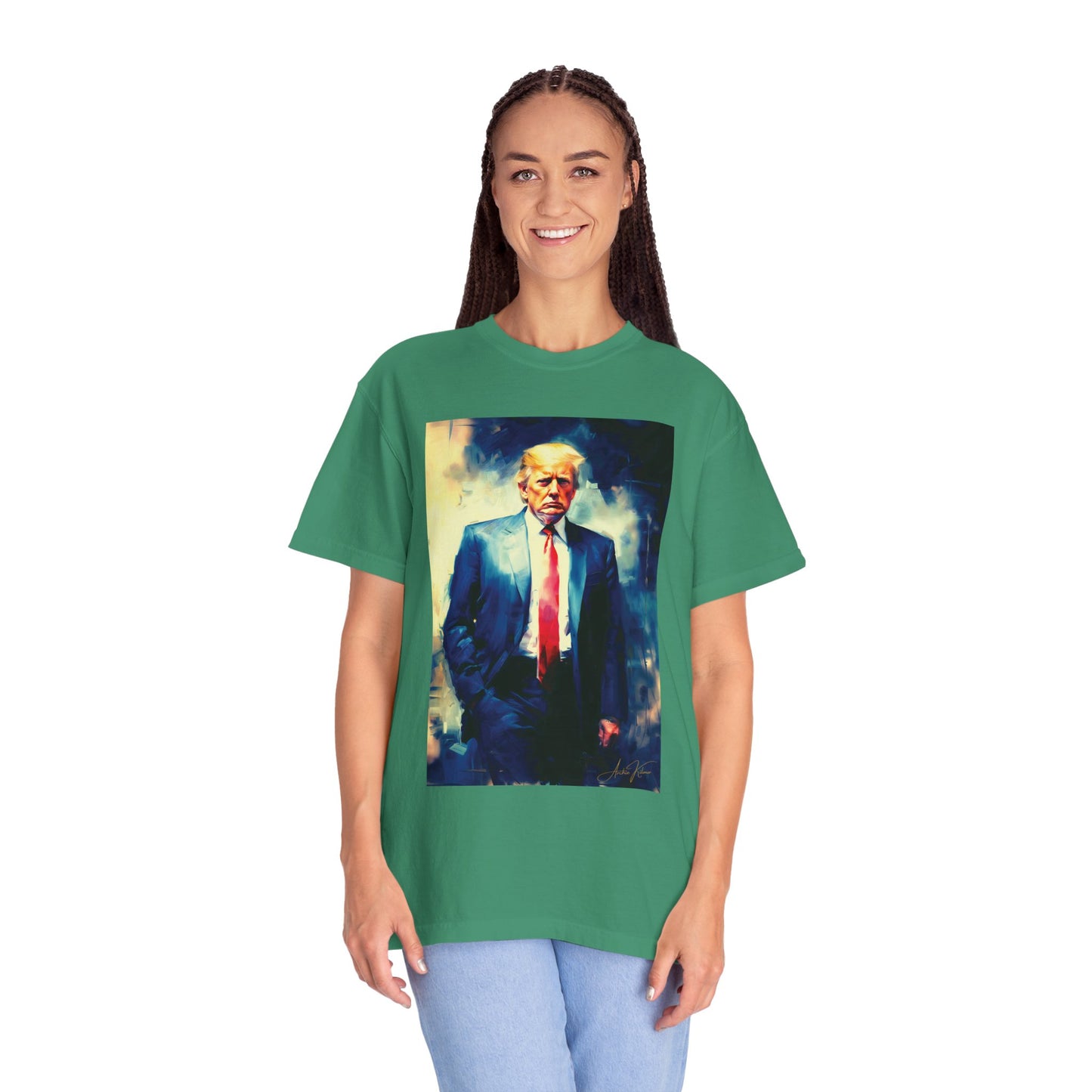 "Trump Portrait No. 6", Unisex T-shirt (Dark Colors)
