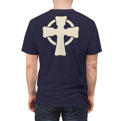 "Retro Jesus", Unisex T-shirt (Black Violet)