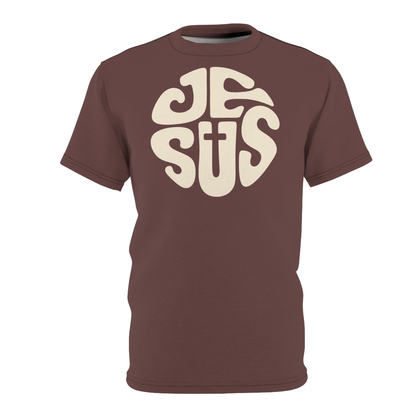 "Retro Jesus", Unisex T-shirt (Rose Ebony)