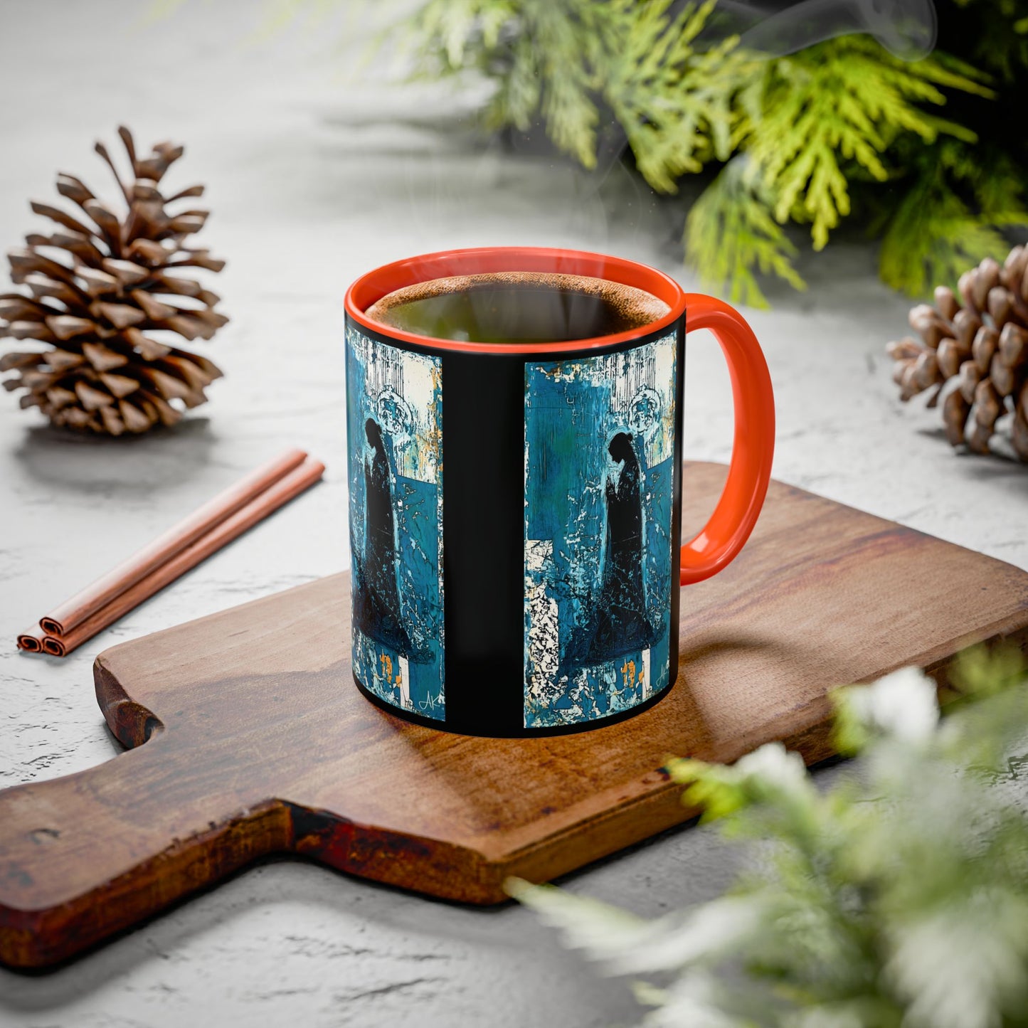 "Behold the Handmaid - Luke 1:38", Colorful Mugs (11oz, 15oz)