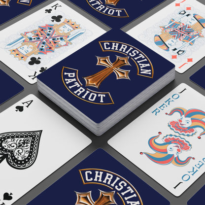 "Christian Patriot" #03, Christian Playing Cards (Norway Blue)
