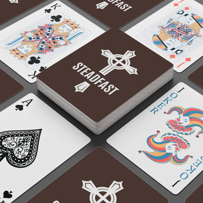 "Steadfast Cross", Christian Playing Cards (Zanzibar Brown)