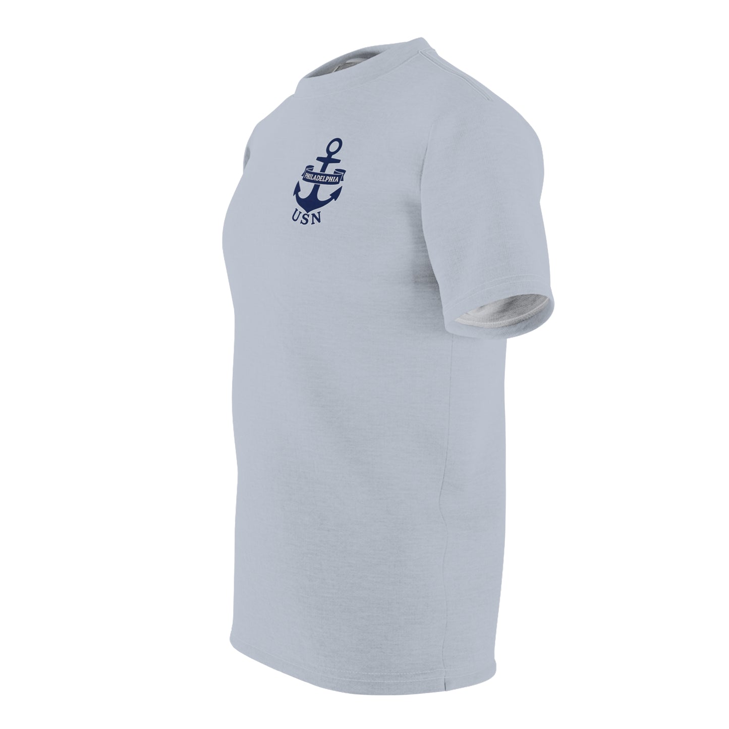 "USN Anchor", Unisex T-shirt (Bulkhead Grey)