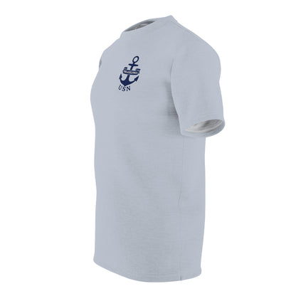 "USN Anchor", Unisex T-shirt (Bulkhead Grey)