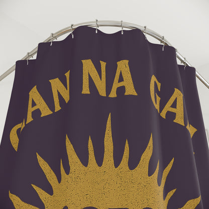 "Clan na Gael - Irish American", Shower Curtains (Purple Verbena)