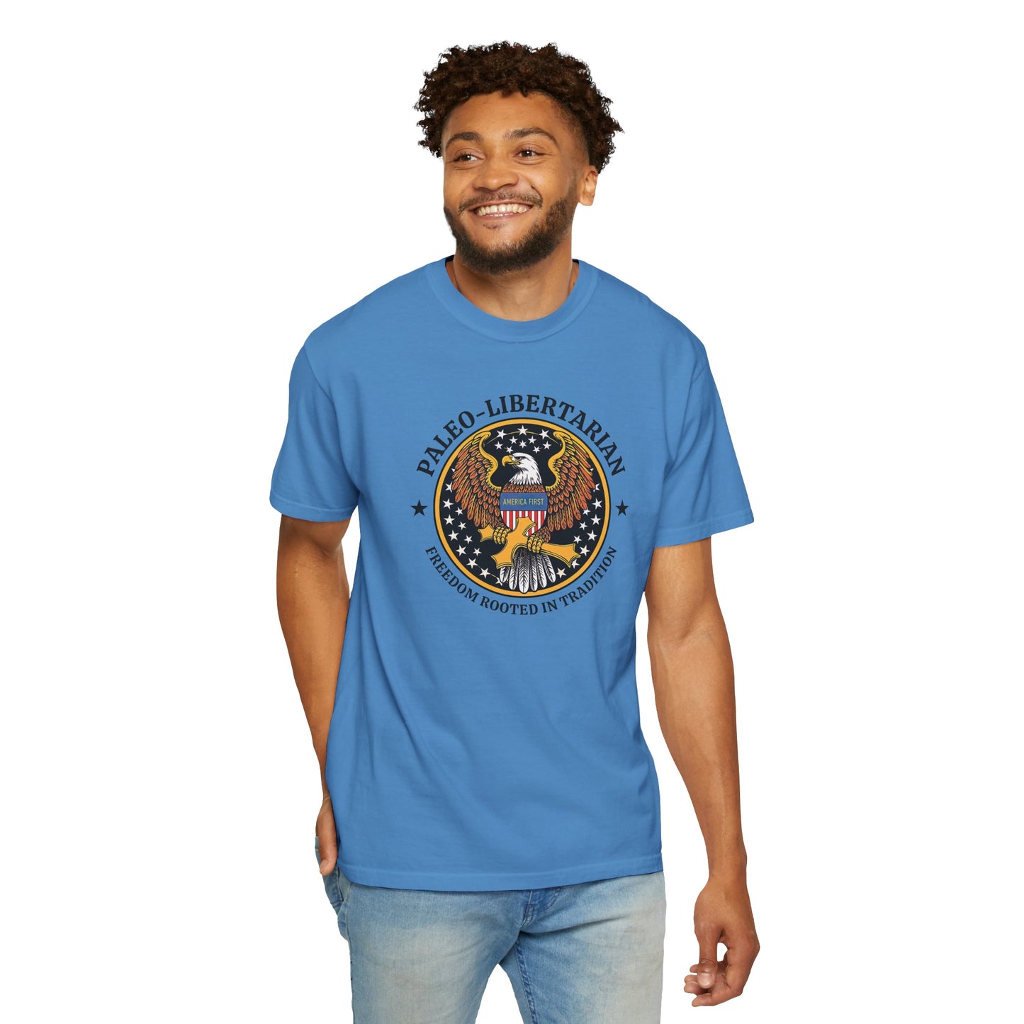 "Paleo-Libertarian" #01, Unisex T-shirt (Light Colors)