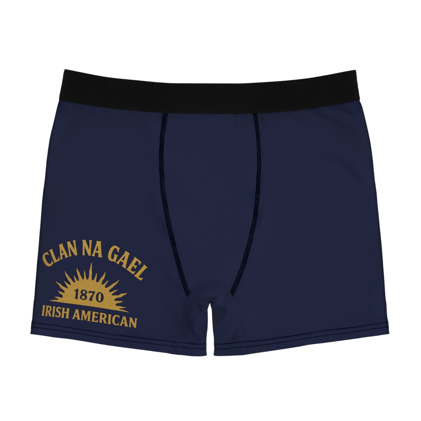 "Clan na Gael - Irish American", Men's Boxer Briefs (Mariana Blue)