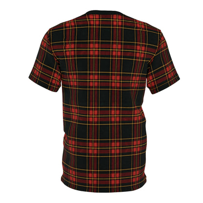 "Kilmor Gallóglach Tartan", Unisex Tee (Gallóglach Black Collar)