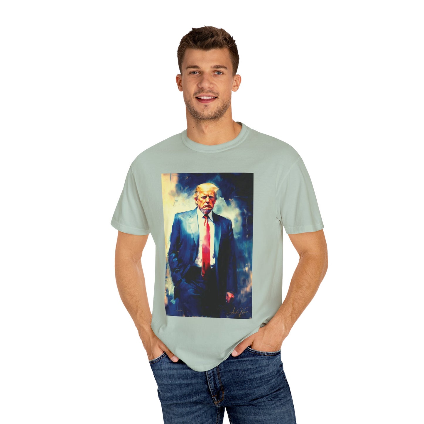 "Trump Portrait No. 6", Unisex T-shirt (Light Colors)