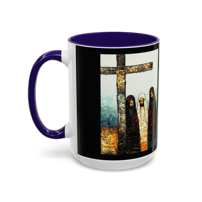 "At-the-Foot of the Cross - John 19:25", Colorful Mugs (11oz & 15oz)