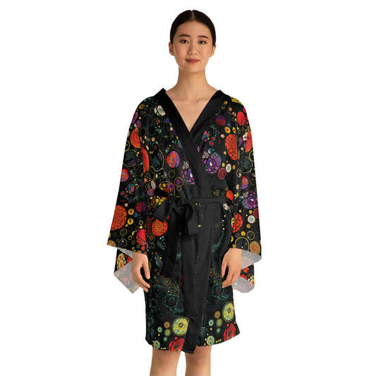 "Divine Riddle", Long Sleeve Kimono Robe