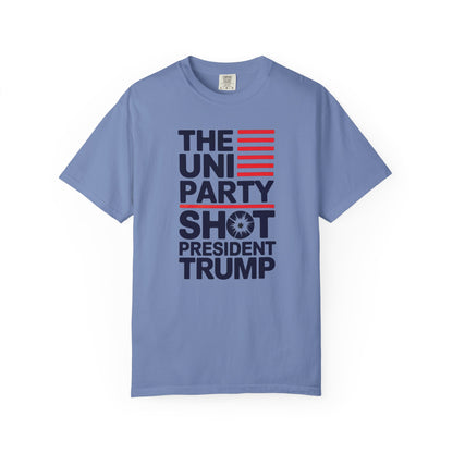 "The Uniparty Shot President Trump" #01, Unisex T-shirt