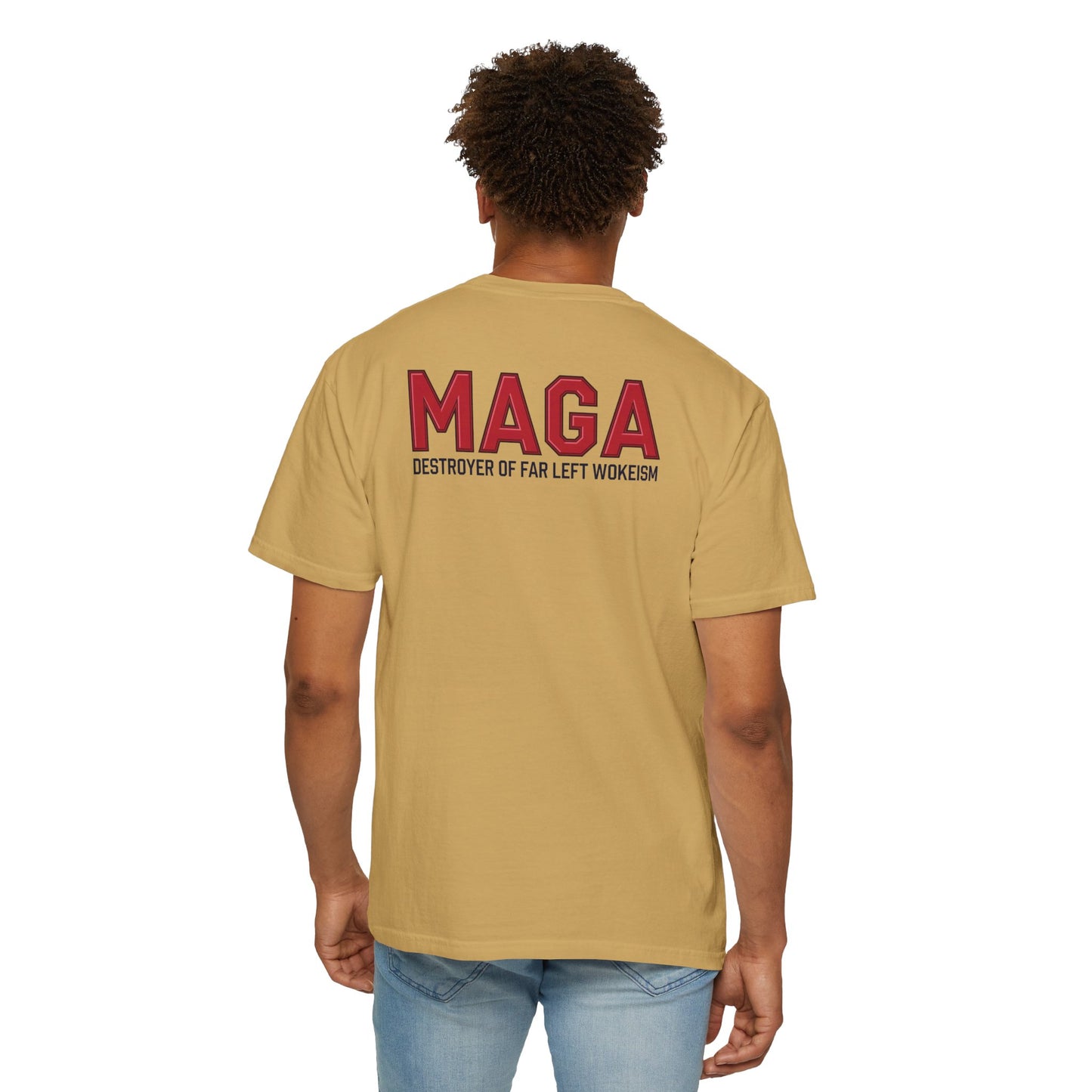 "MAGA - Destroyer of Far Left Wokeism", Unisex T-shirt