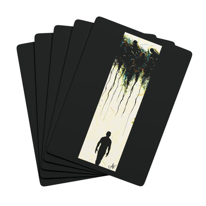 "Just Walk On", Fine Art Playing Cards (Void Black)