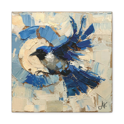 "Liberty Blue Bird", Fine Art Matte Canvas, Stretched, 1.25"