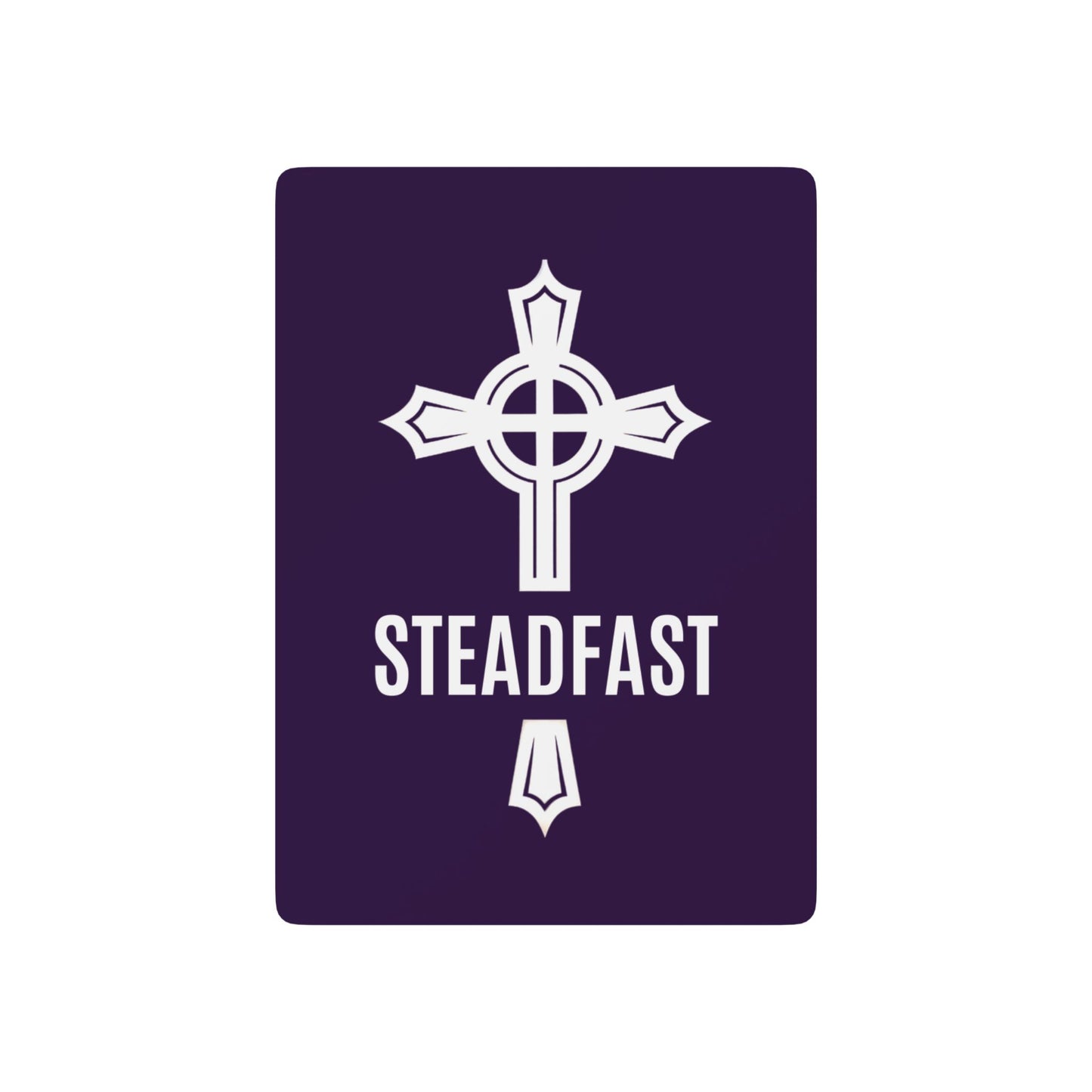 "Steadfast Cross", Christian Playing Cards (Academic Purple)