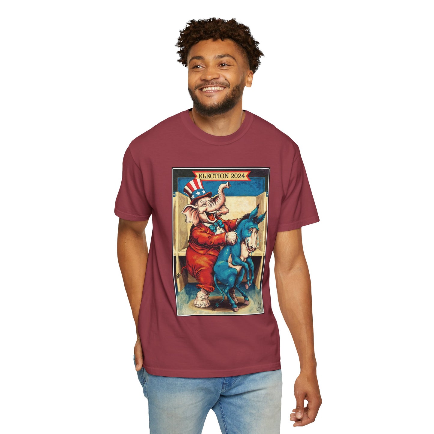 "MAGA Spanked the Donkeys 2024", Unisex T-shirt (Light Colors)