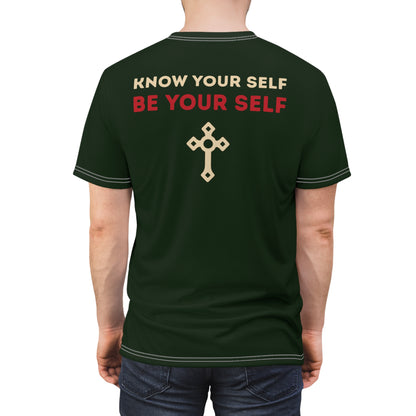 "Know Your Self", Unisex T-shirt (Brieve Green)