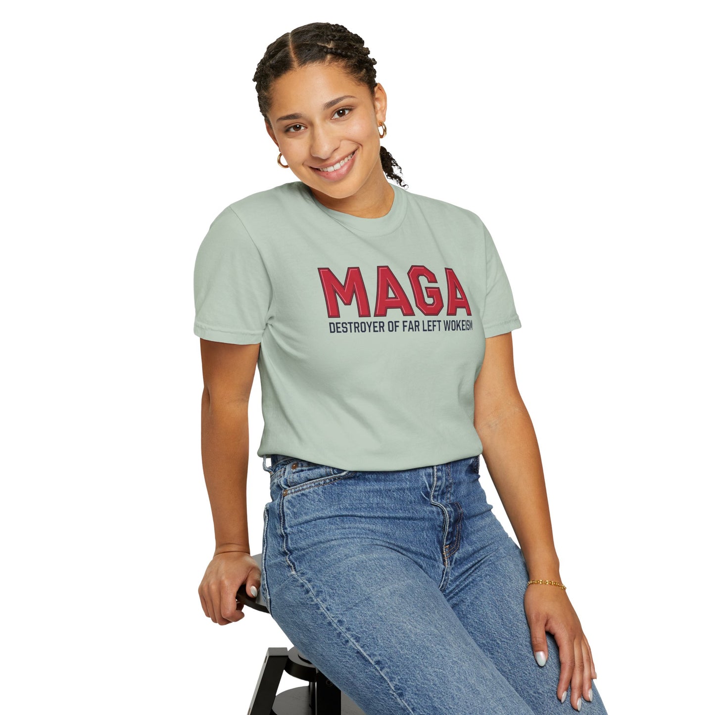 "MAGA - Destroyer of Far Left Wokeism", Unisex T-shirt