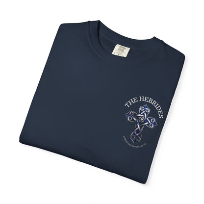 "The Hebrides - Christian since 563 AD", Unisex T-shirt