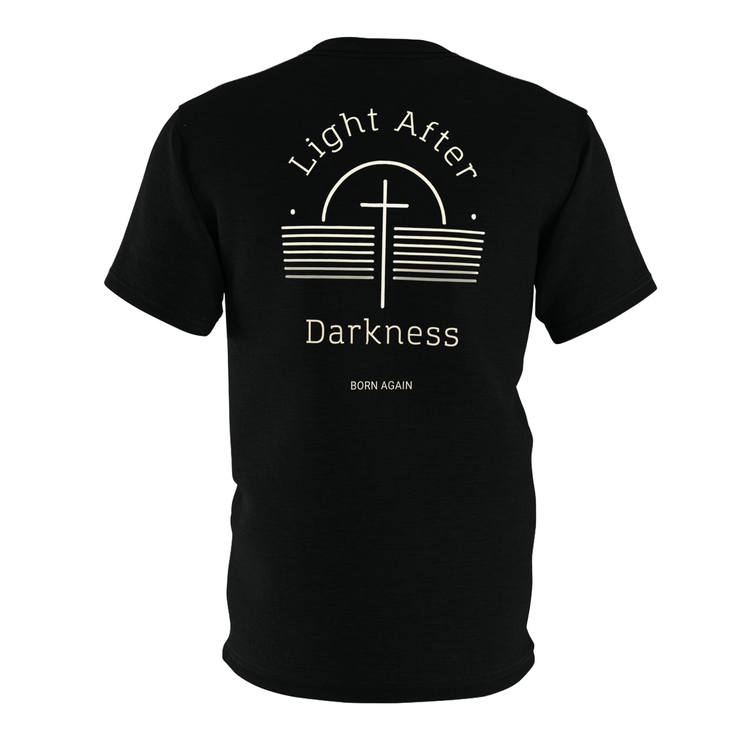 "Light After Darkness - Born Again", Unisex Black T-shirt