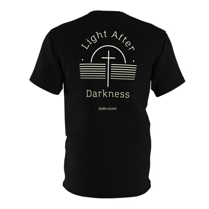 "Light After Darkness - Born Again", Unisex Black T-shirt