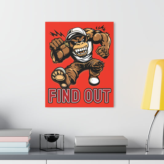 "Find Out", Acrylic Wall Prints (French Cleat Hanging) (Ferrari Red)