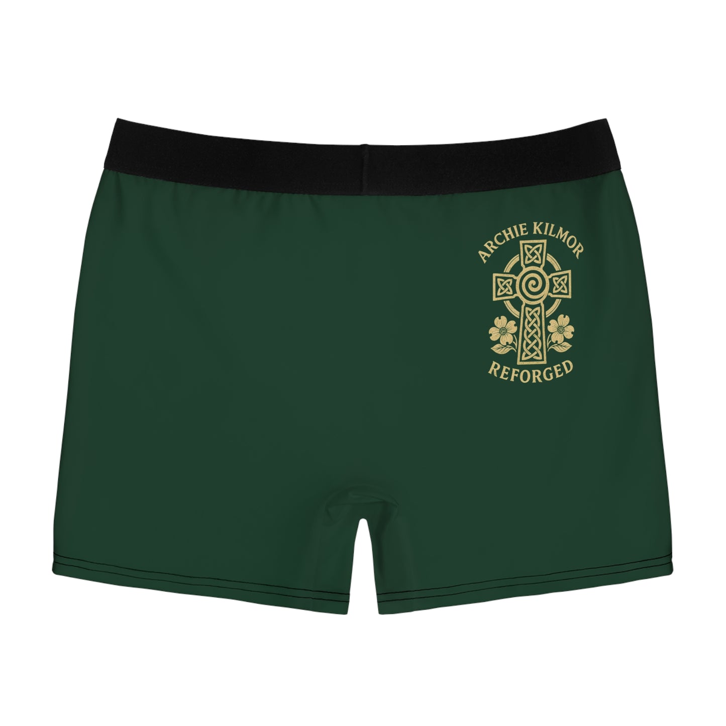 "Archie Kilmor Cross - Reforged" #01, Men's Boxer Briefs (Monsoon Green)