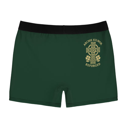 "Archie Kilmor Cross - Reforged" #01, Men's Boxer Briefs (Monsoon Green)