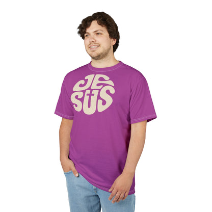 "Retro Jesus", Unisex T-shirt (Fuchsia)
