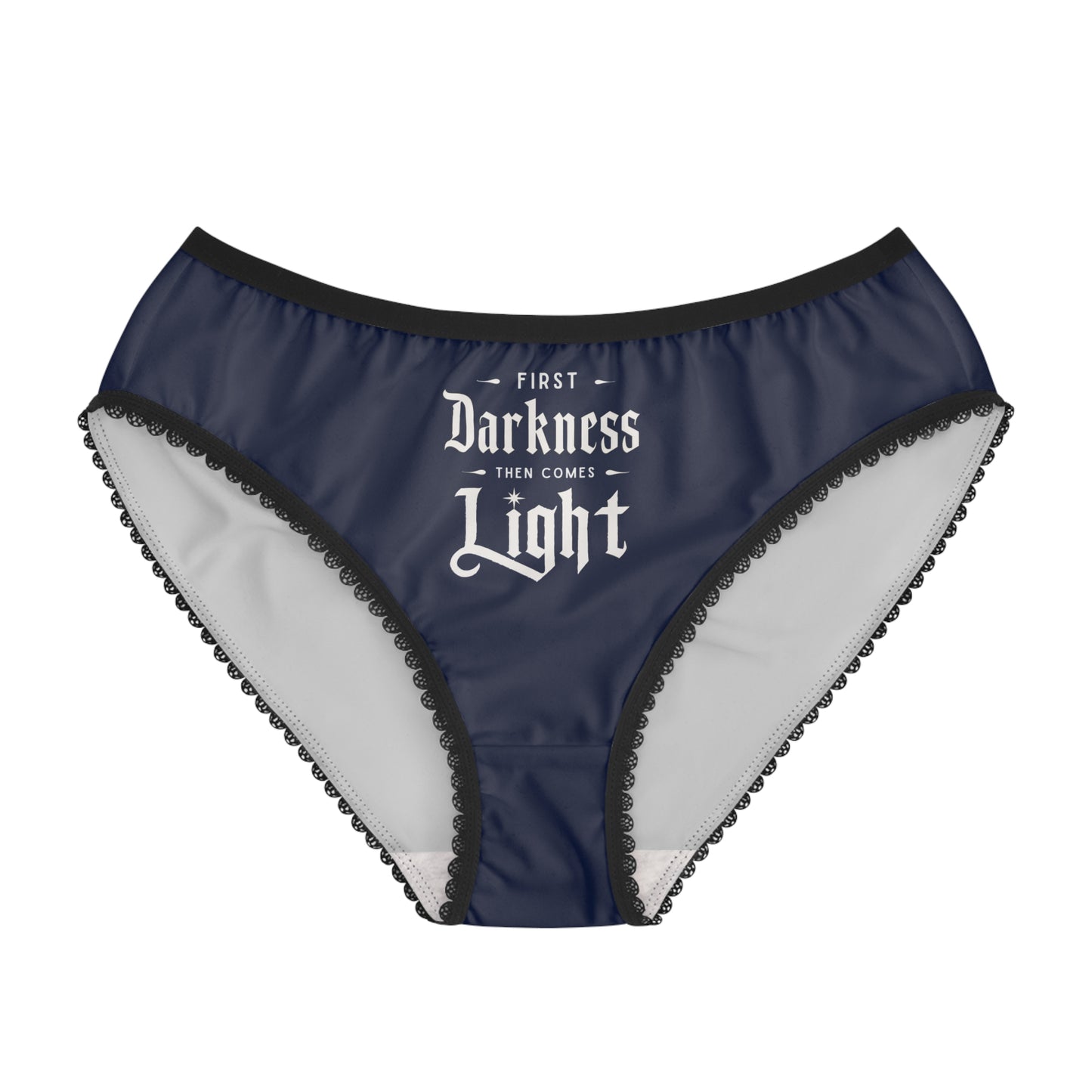 "First Darkness Then Comes Light" #02, Women's Briefs (BGS Blue)