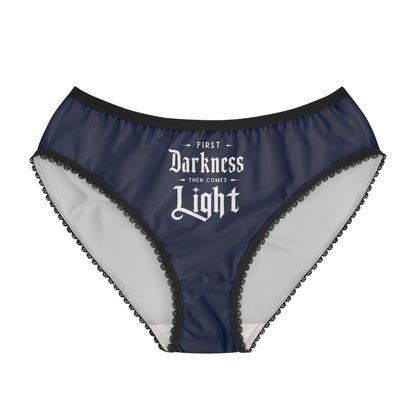 "First Darkness Then Comes Light" #02, Women's Briefs (BGS Blue)