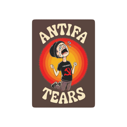 "Antifa Tears" #01, Political Playing Cards (Zanzibar Brown)