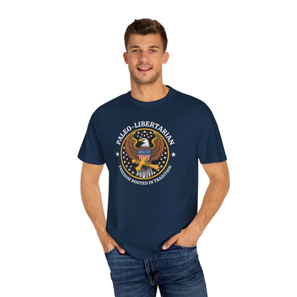 "Paleo-Libertarian" #01, Unisex T-shirt (Dark Colors)